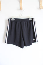 Adidas Black & White Athletic Shorts | Youth XL (14/16)