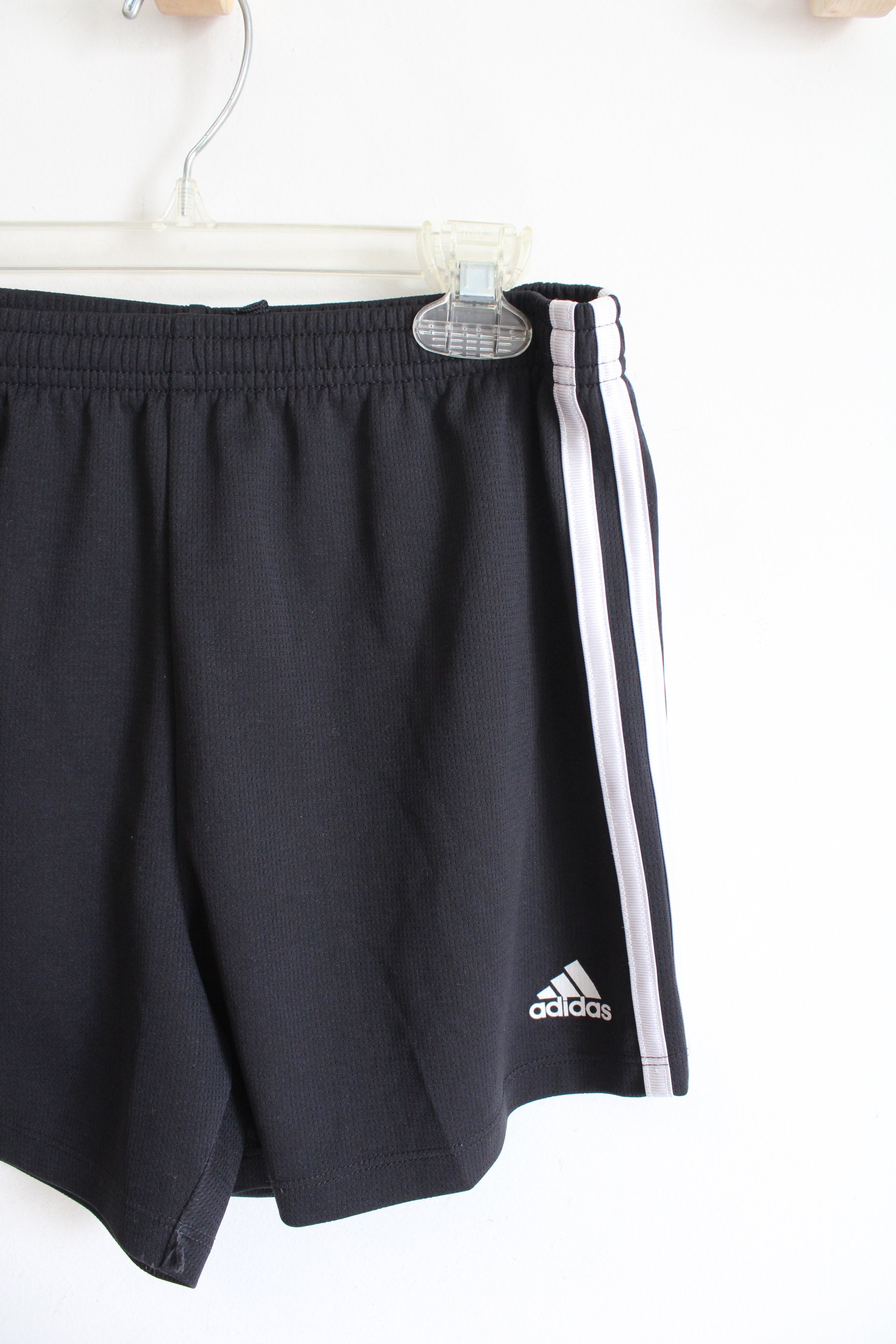 Adidas Black & White Athletic Shorts | Youth XL (14/16)