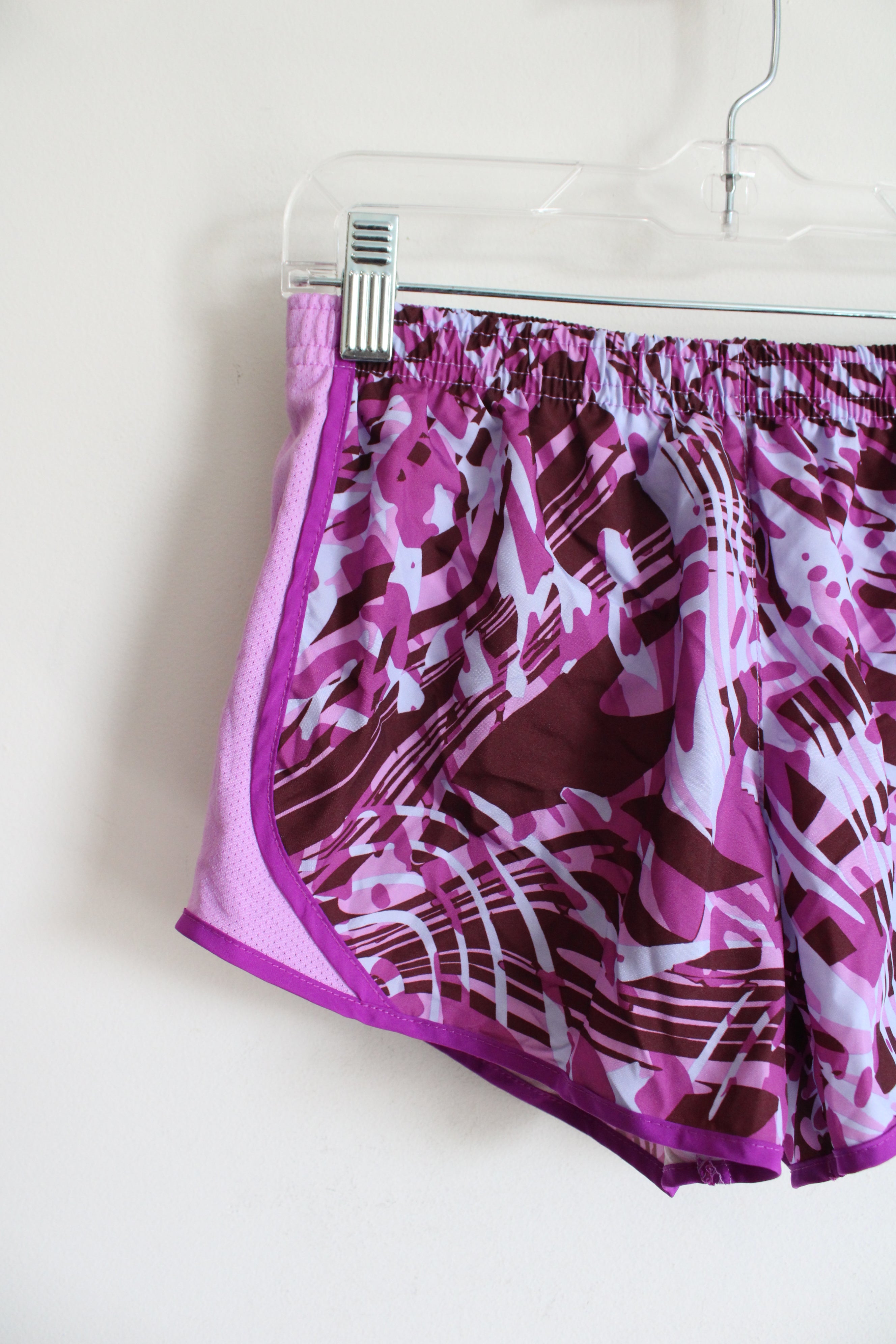 Nike Dri-Fit Purple & Blue Patterned Athletic Shorts | Youth M (10/12)