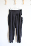 NEW Old Navy High Rise Powersoft Black Ankle Jogger Pants | L