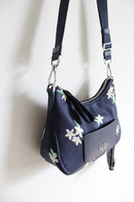 Kate Spade Chelsea Blue Floral Crossbody Purse & Mini Wallet