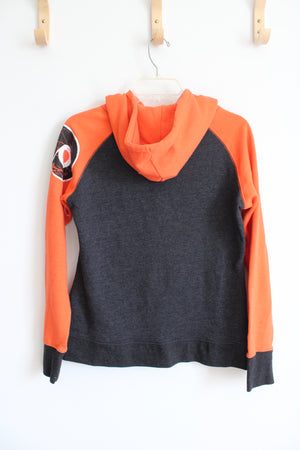 NHL Philadelphia Flyers Gray & Orange Hoodie Jacket | M