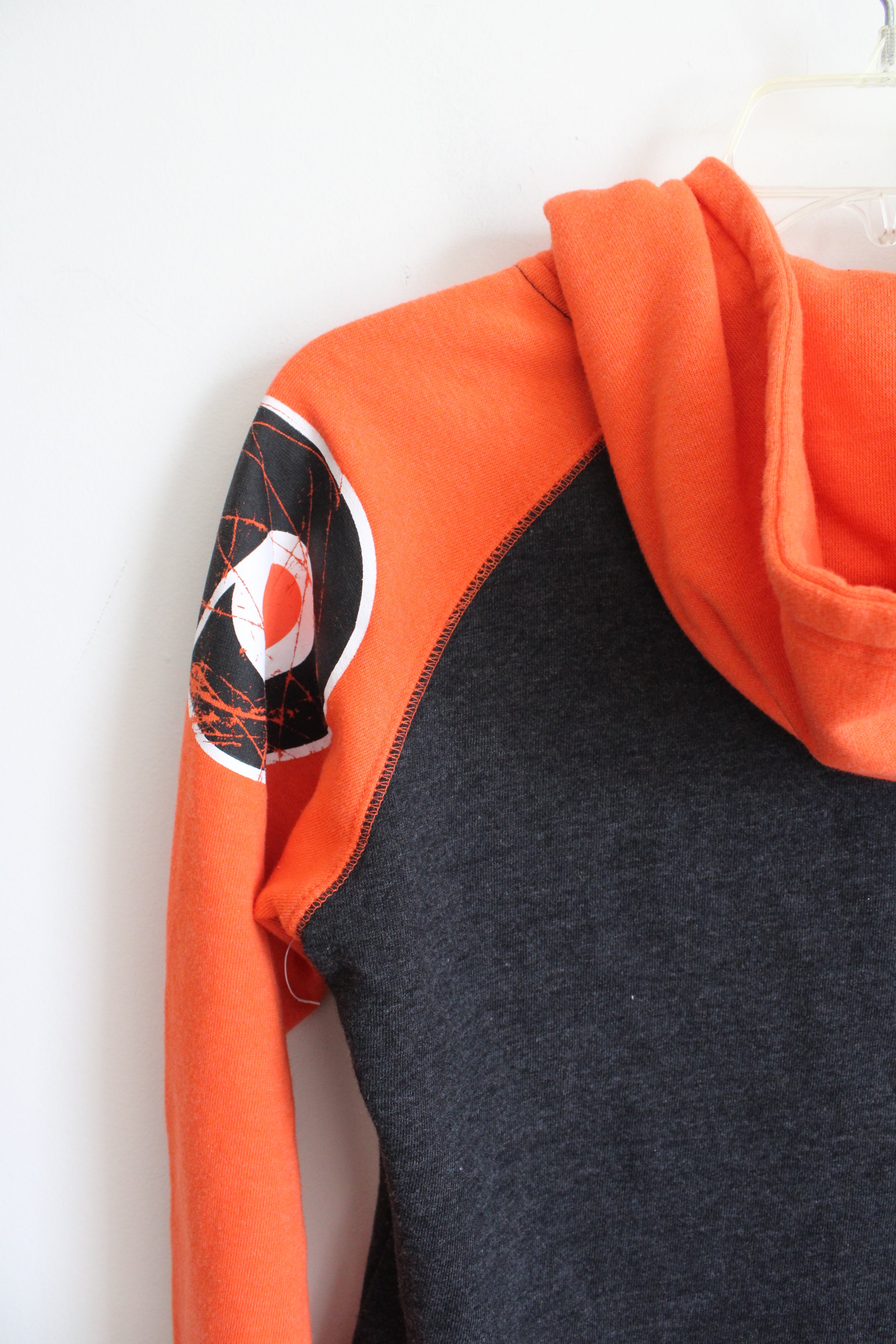 NHL Philadelphia Flyers Gray & Orange Hoodie Jacket | M