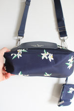 Kate Spade Chelsea Blue Floral Crossbody Purse & Mini Wallet