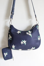 Kate Spade Chelsea Blue Floral Crossbody Purse & Mini Wallet