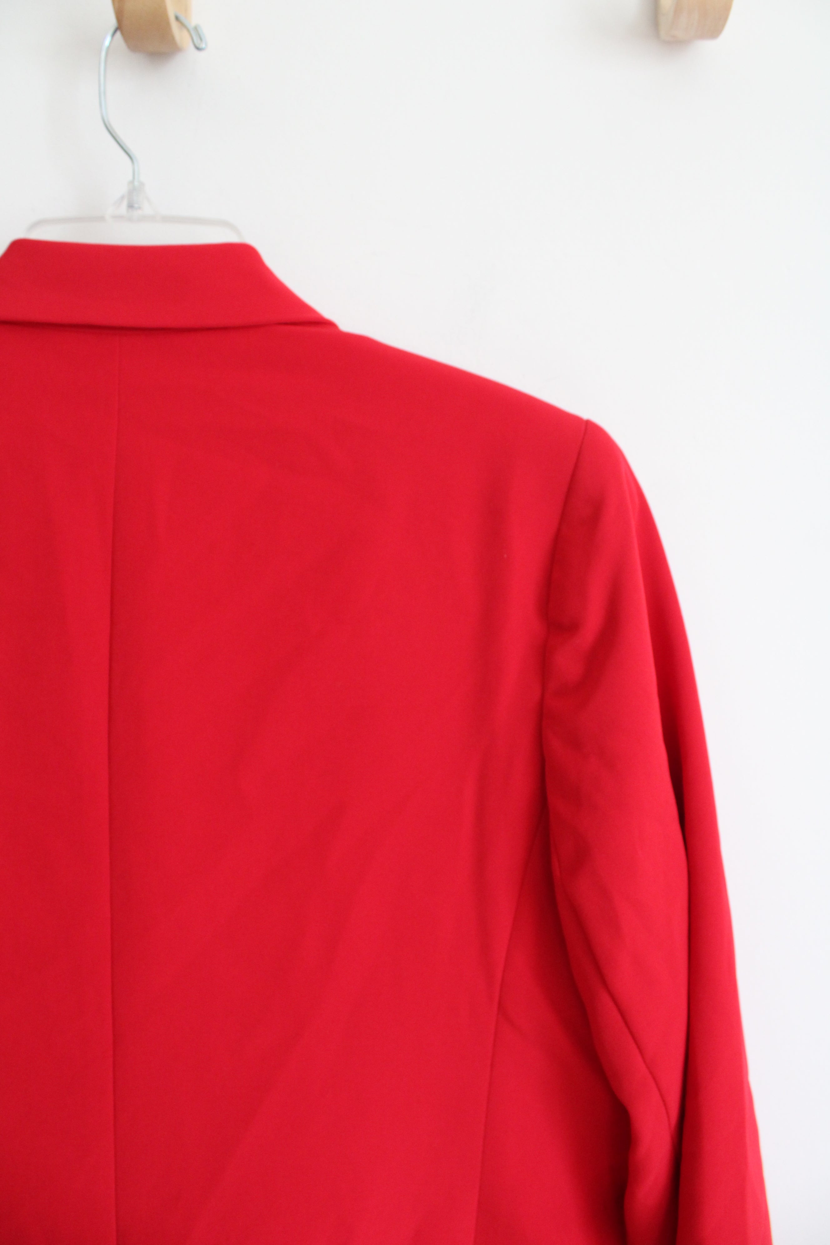 Express Solid Red Blazer | L