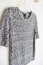 Ann Taylor Black & White Textured Top | XS