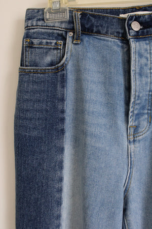 Pacsun High Rise Straight Two-Tone Jeans | 28"