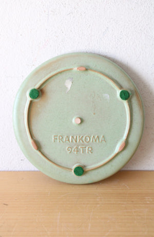 Frankoma 94TR Green Ceramic Trivet | 6.5"