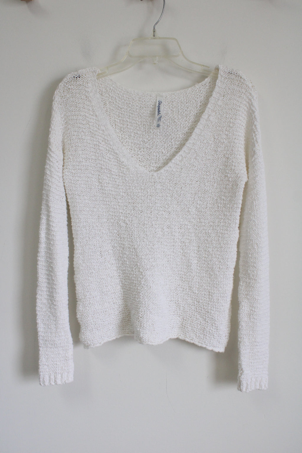 Aeropostale White Knit Sweater | S