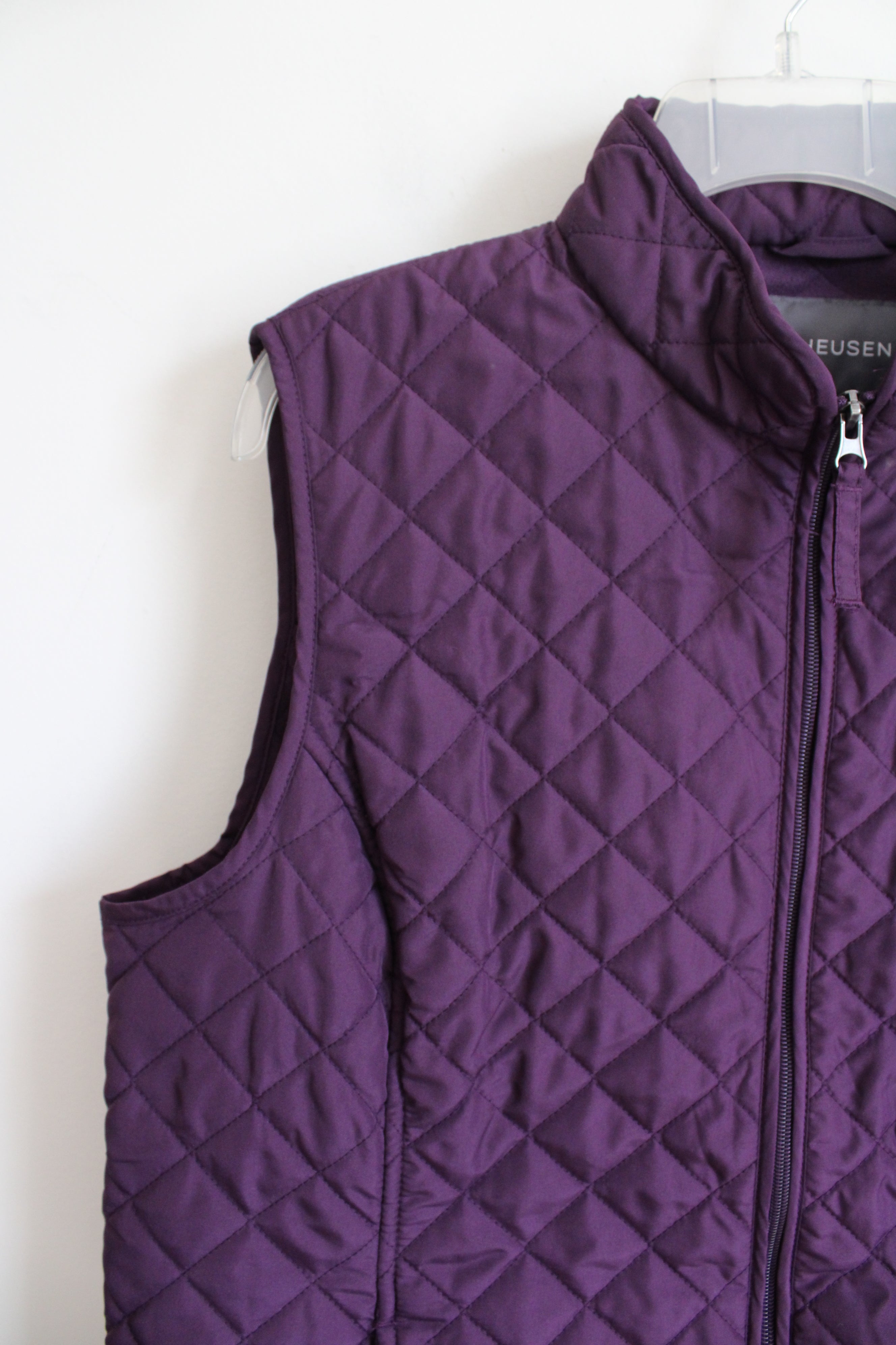 Van Heusen Purple Quilted Vest | XL