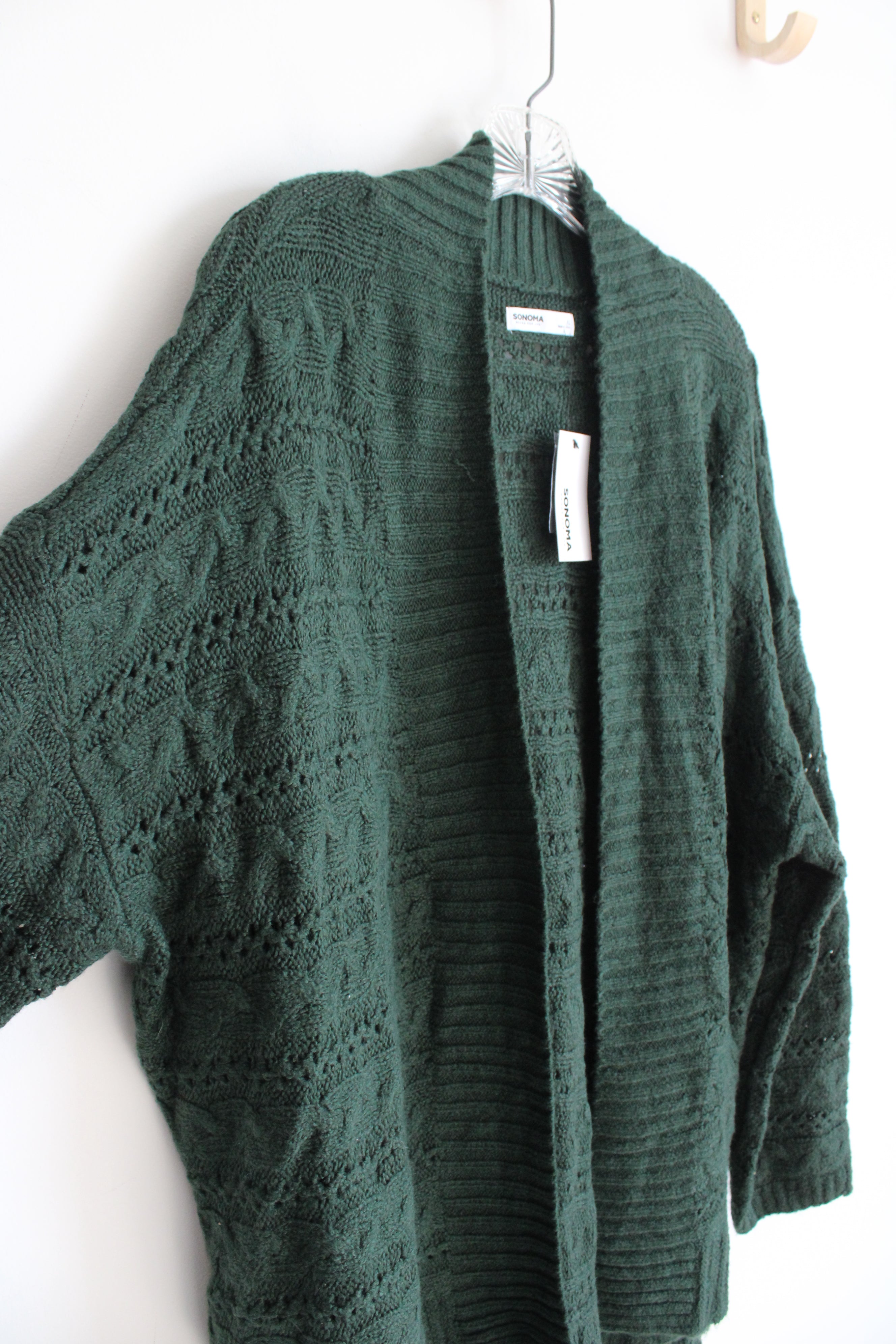 NEW Sonoma Supersoft Dark Green Cardigan | XL