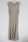 A New Day Tan Ribbed Dress | L