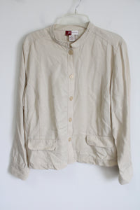 JM Collection Tan Lyocell Lightweight Jacket | 16