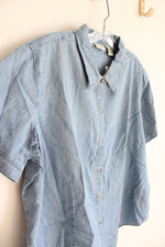 NEW Classic Elements Light Denim Button Down Top | 20/22W