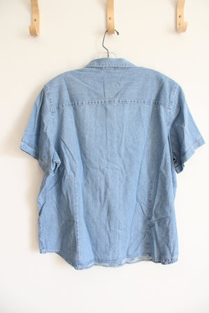 NEW Classic Elements Light Denim Button Down Top | 20/22W