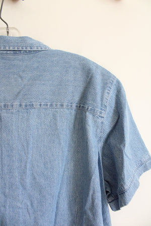 NEW Classic Elements Light Denim Button Down Top | 20/22W