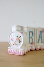Vintage Hand Painted Baby Locomotive Planter