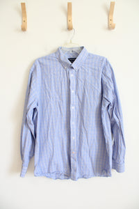 Nautica Regular Fit Blue Plaid Button Down Shirt | XL