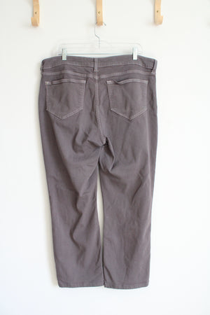 NYDJ Gray Straight Marilyn Pants | 16W