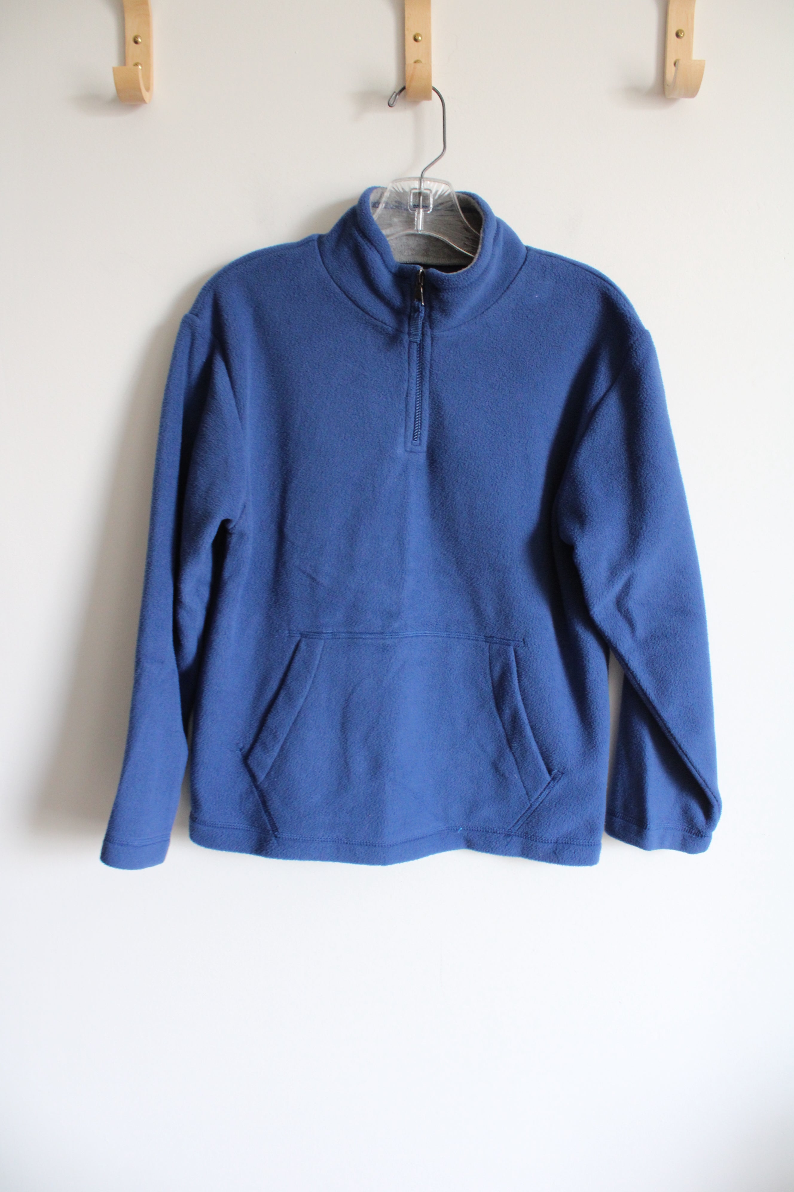 Children's Place Blue Fleece 1/4 Zip Pullover Sweatshirt | Youth L (10/12)