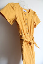 Old Navy Yellow Khaki Jumpsuit | Youth L (10/12)