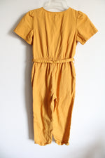 Old Navy Yellow Khaki Jumpsuit | Youth L (10/12)