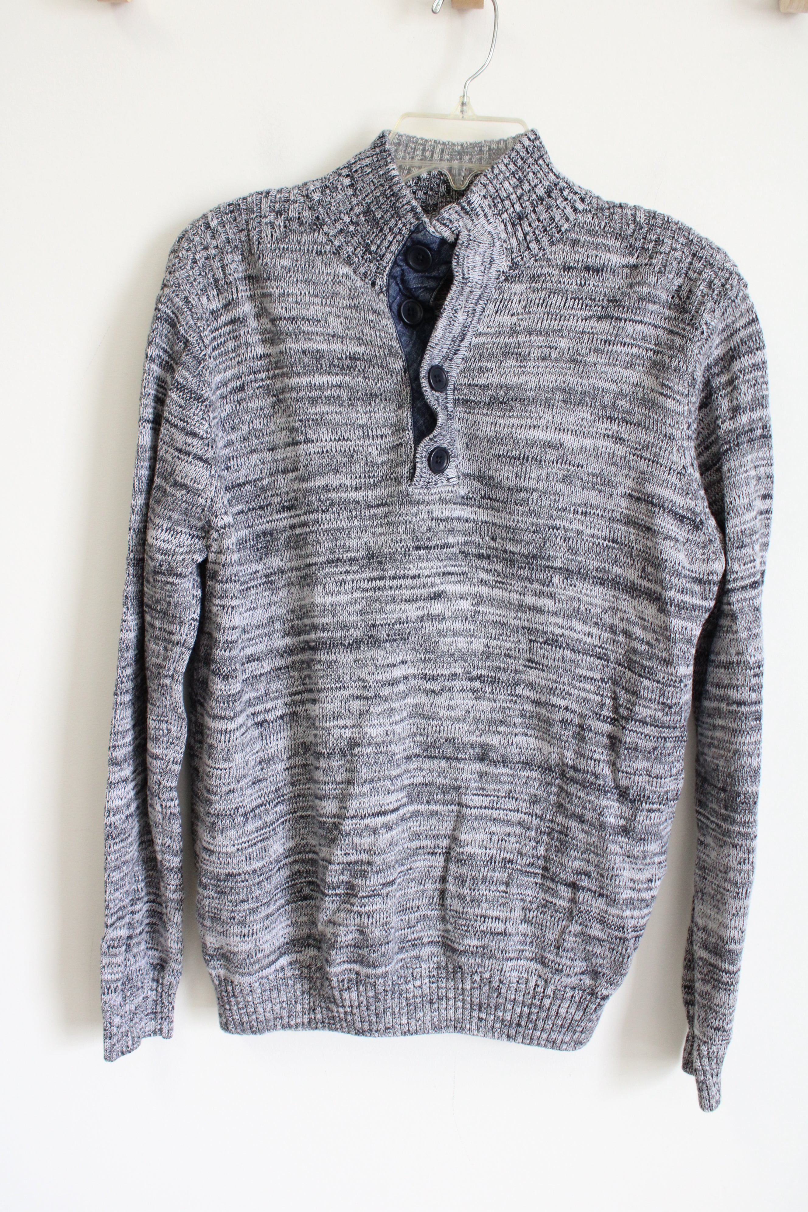 Knit Pullover Gray Shirt | M