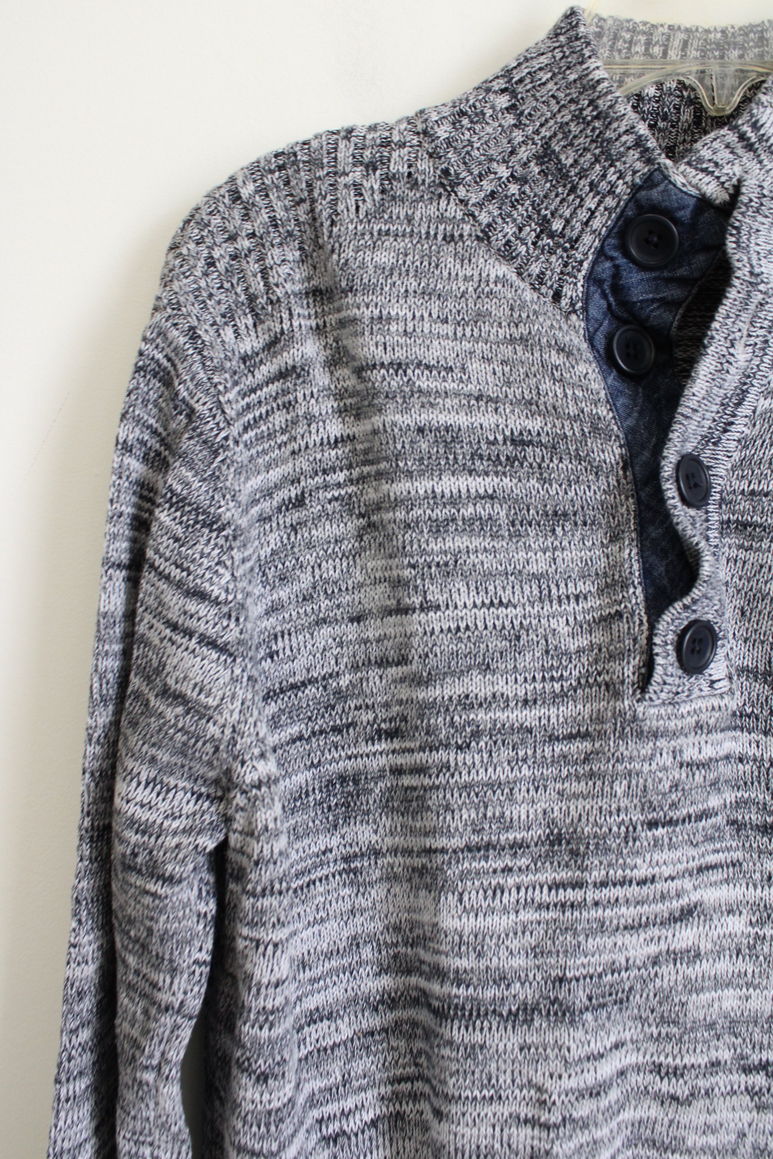 Knit Pullover Gray Shirt | M