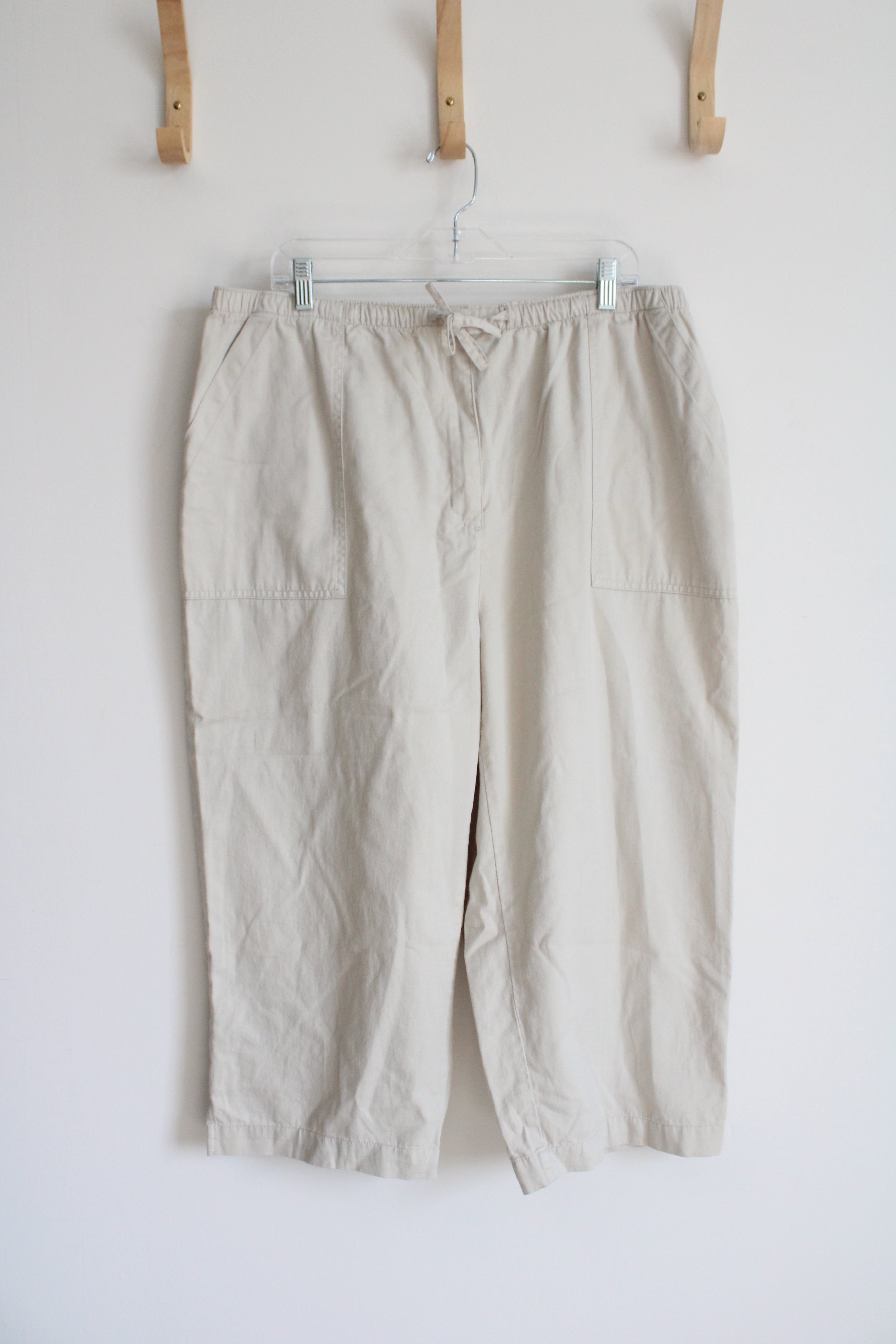 NEW Classic Elements Light Khaki Capri Pants | 20W