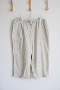 NEW Classic Elements Light Khaki Capri Pants | 20W