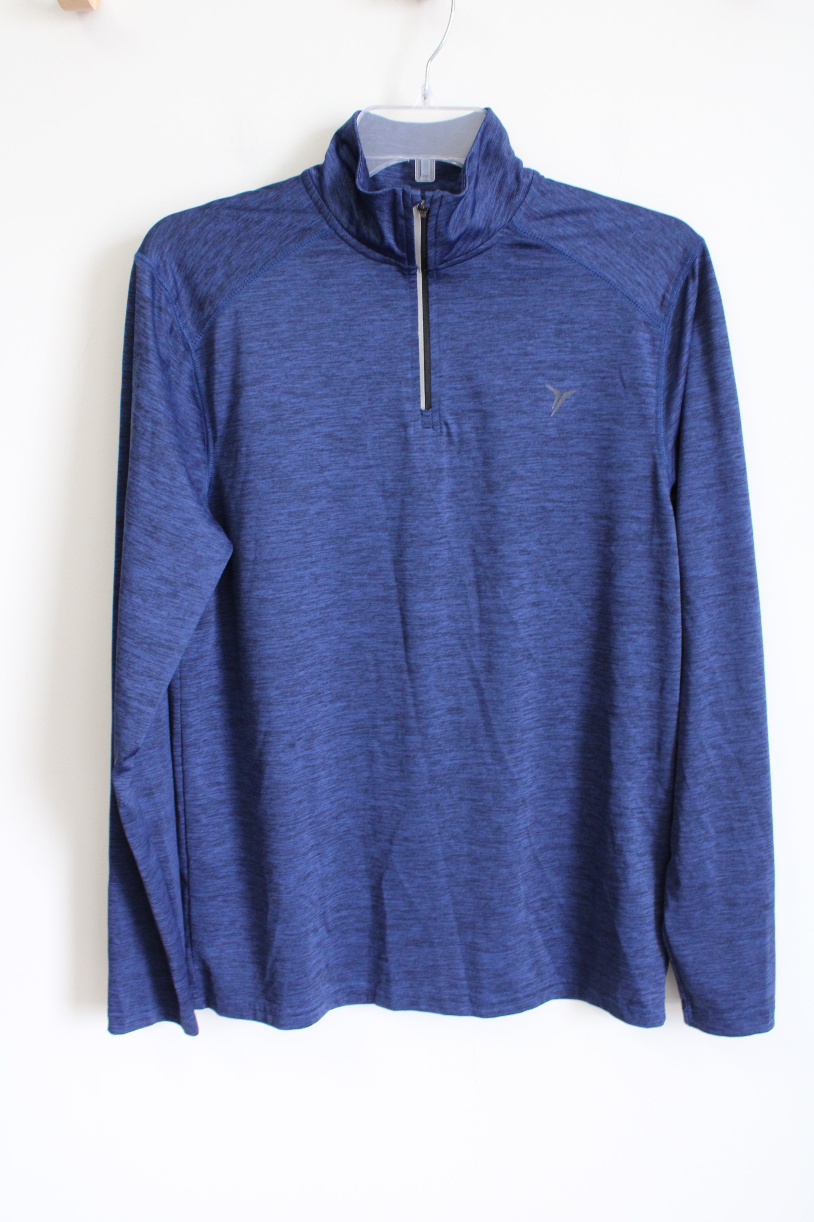 Old Navy Active Go-Dry Quarter Zip Blue Pullover | S