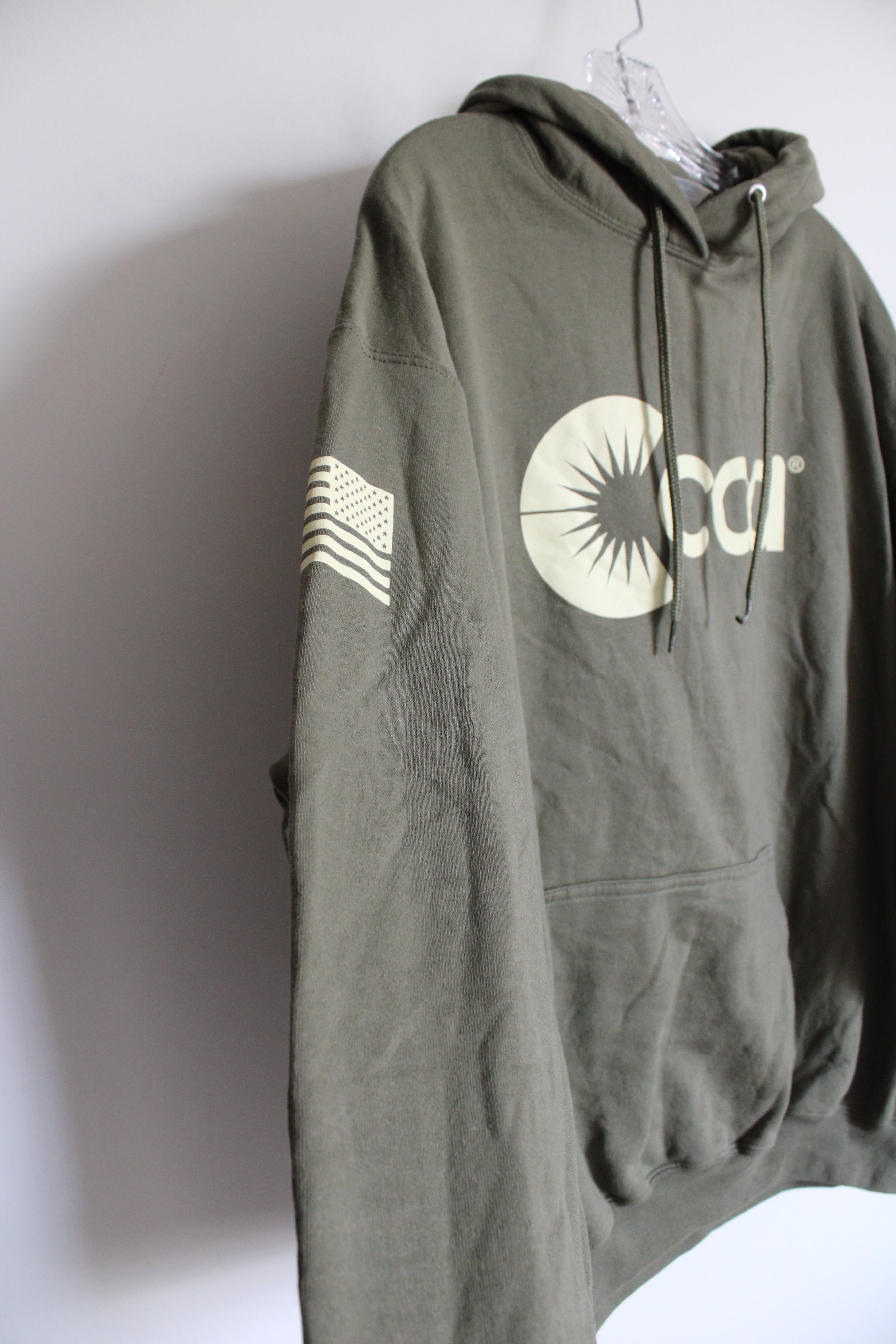 Port & Co. Olive Green CCA Logo Hoodie | XL