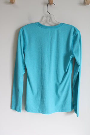 Nike Dri-Fit Blue Long Sleeved Shirt | S