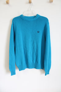 Chaps Blue Knit Sweater | L