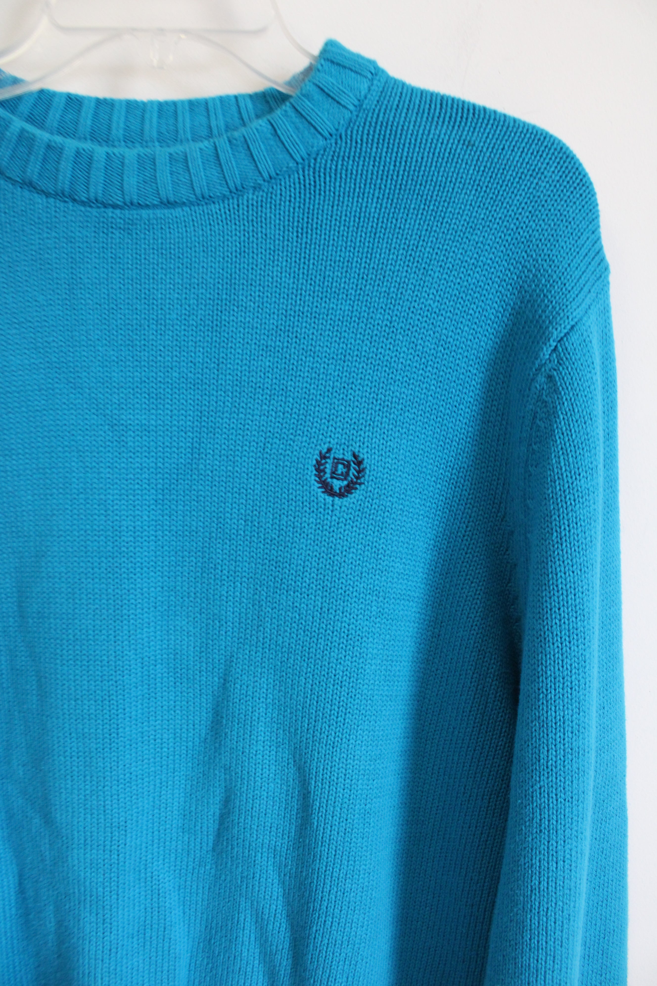 Chaps Blue Knit Sweater | L