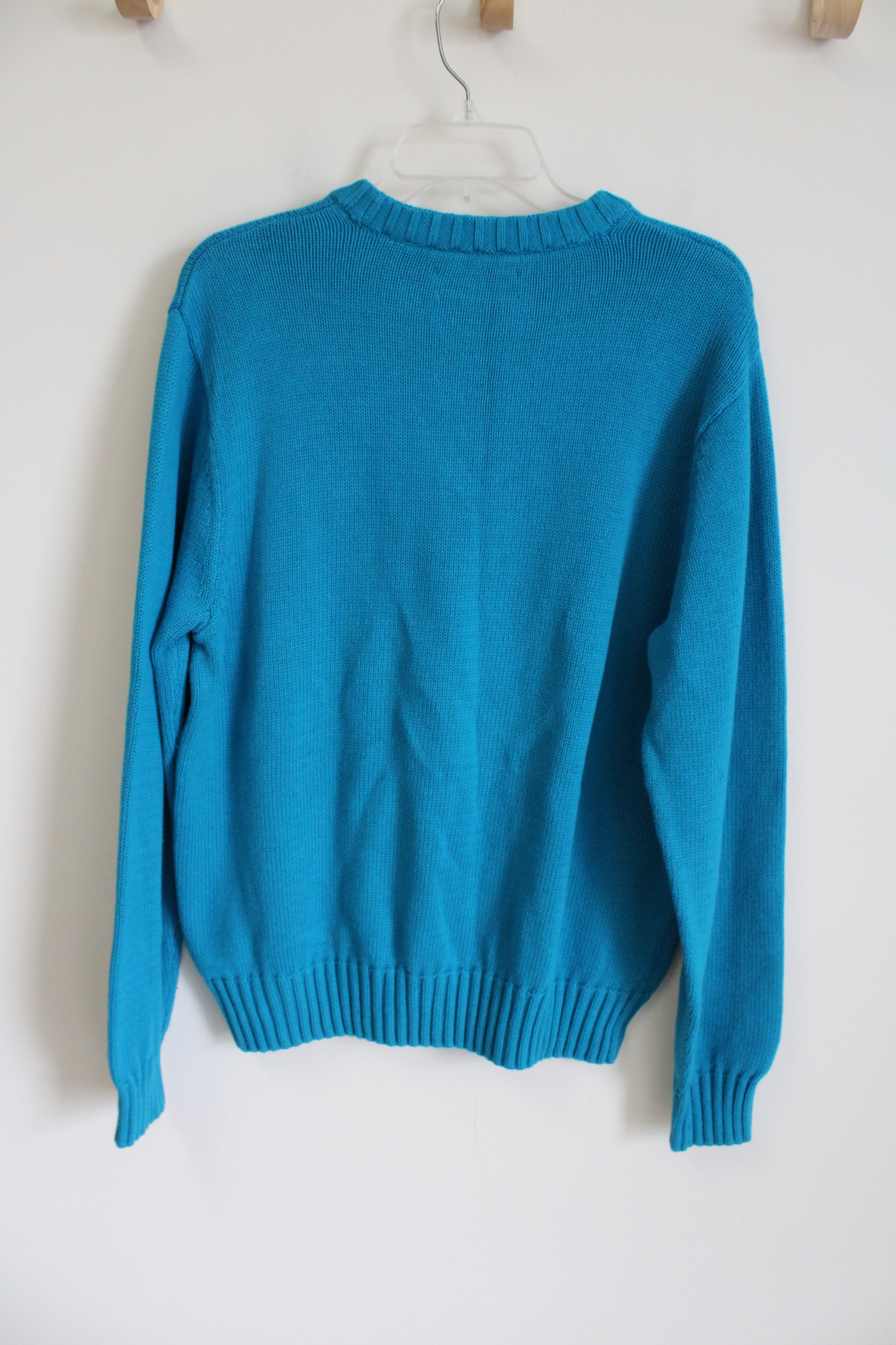 Chaps Blue Knit Sweater | L