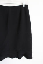 Kasper Black Ruffle Bottom Skirt | 8 Petite