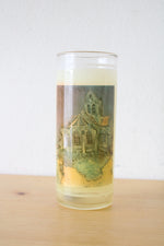 Vintage Vue-Lon Van Gogh's Church At Auvers Gold Rimmed Glass