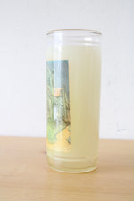 Vintage Vue-Lon Van Gogh's Church At Auvers Gold Rimmed Glass