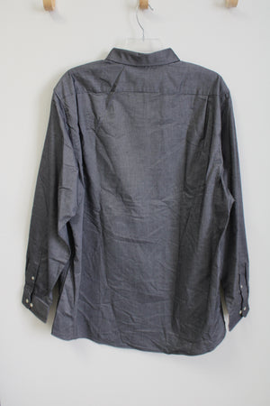 Port Authority Gray Button Down Shirt | 2XLT
