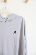 Hurley Light Gray Lightweight Hoodie | XL