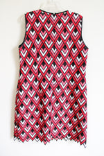 NEW Ellie Tahari Red Pink Embroidered Dress | 16