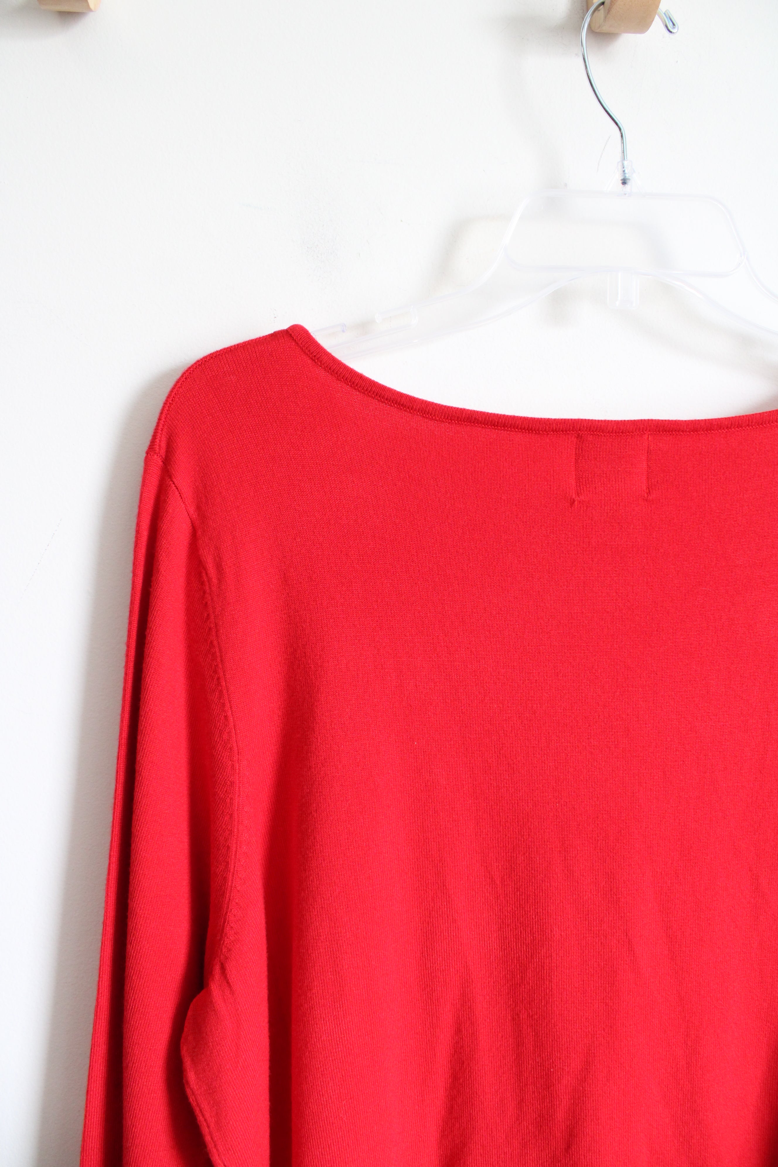 Ruby Rd. Red Sequined Sweater | 2X