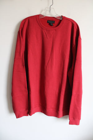 Van Heusen Brick Red Fleece Lined Sweatshirt | XL