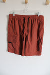 Aeropostale Dark Orange Nylon Shorts | M