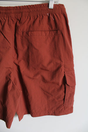 Aeropostale Dark Orange Nylon Shorts | M