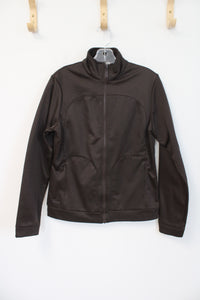 Tehama Brown Fleece Lined Zip Up Jacket | S