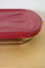 Anchor Hocking 9x13 Glass Baking Dish & Red Lid