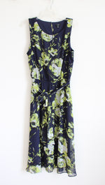 JBS Navy & Green Floral Maxi Dress | 16